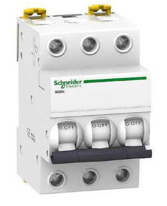Автоматичний вимикач Schneider Electric iK60 3P 63A C - 1