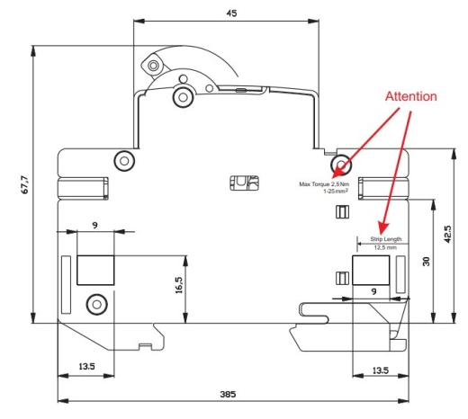 Автомат вимикач ETIMAT 6 2p С 20А - 6