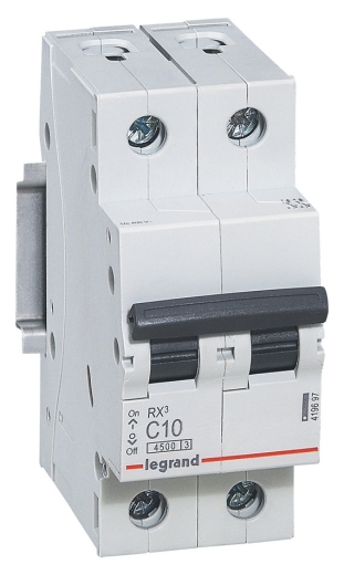 Захисний вимикач RX³ 4,5кА 10А 2п C, Legrand - 1