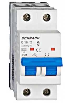 Автоматичний вимикач 16А 2P 6кА, Schrack Technik - 1