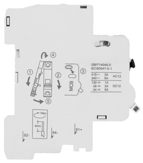Додатковий контакт E.Next e.mcb.stand.60.alt (s1042101) - 5