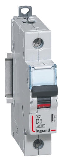 Автоматичний вимикач Legrand DX³ MCB DX3 6000A 1P 6A (407967) - 1