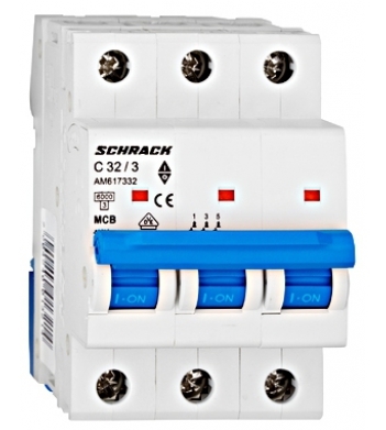 Автоматический выключатель 32А 3P 6кА С, Schrack Technik - 1