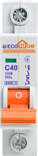 Автоматичний вимикач ECOHOME ECO 1p 40A C (ECO010010007) - 2