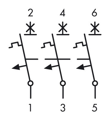 Автоматический выключатель Schrack BR573912 15кА 125А 3P х-ка C - 6