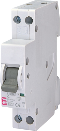 Автоматичний вимикач ETI 002191127 ETIMAT 6 1p+N C 32А (6 kA) - 1