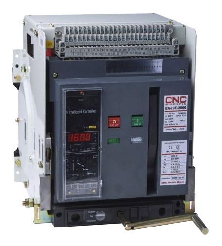 Повітряний автоматичний вимикач CNC BA79E-6300 4000А 3P 415В 120кА з електронним блоком керування (Б00028871) - 1