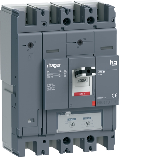Автоматический выключатель Hager HMJ401DR TMx630 220/415В 50кА 4P - 1