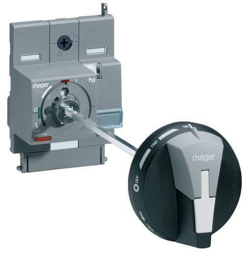 Удлиненная поворотная ручка Hager HXA031H x160 с возможностью блокировки IP55 - 1