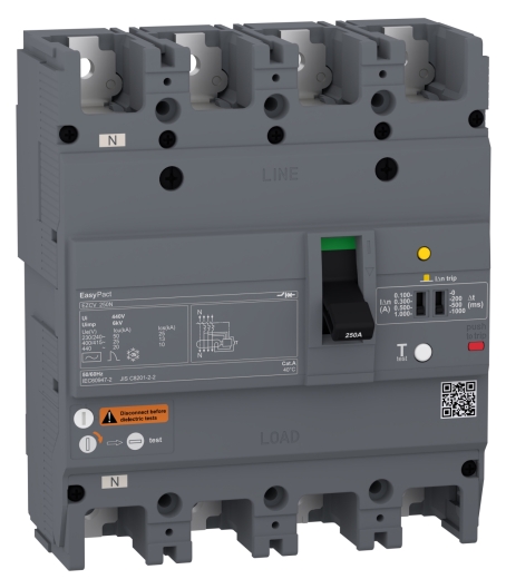 Автоматический выключатель Schneider Electric EASYPACT EZCV250N 4P3T 25кА 125А - 1