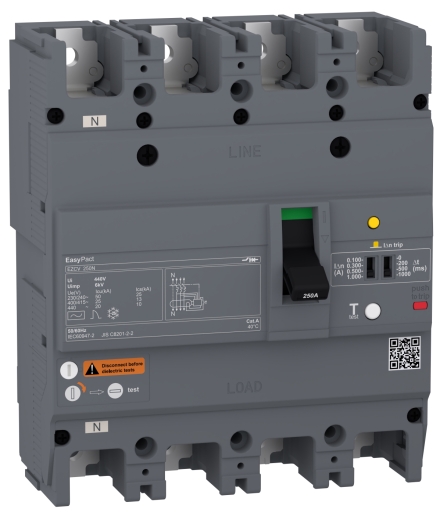Автоматичний вимикач Schneider Electric EASYPACT EZCV250N 4P3T 25кА 160А - 1