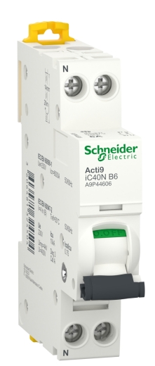 Автоматичний вимикач Schneider Electric Acti9 A9P44606 1P+N 6А B 6кА - 1