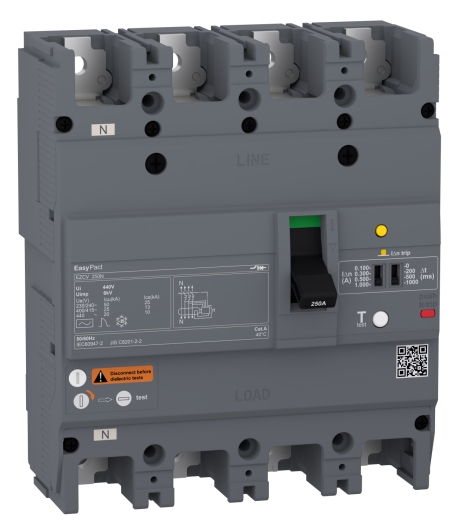 Автоматичний вимикач Schneider Electric EASYPACT EZCV250N 4P3T 25кА 100А - 1