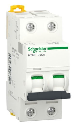 Автоматичний вимикач Schneider Electric A9K24220 iK60 2P 20A C - 1
