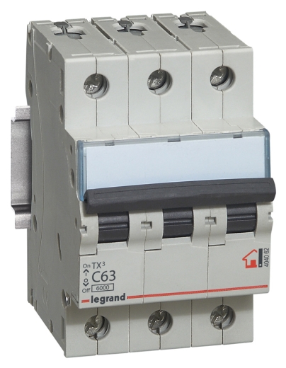 Автоматический выключатель C 40A 3П 6kA, Legrand - 1
