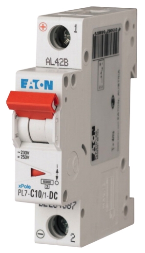 Автоматический выключатель Eaton PL7-C10/1-DC 250В DC 10А C - 1