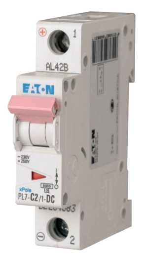 Автоматический выключатель Eaton PL7-C2/1-DC 250В DC 2А C - 1