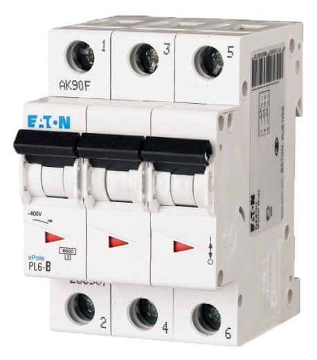 Автоматический выключатель Eaton Moeller PL6-B16/3 - 1