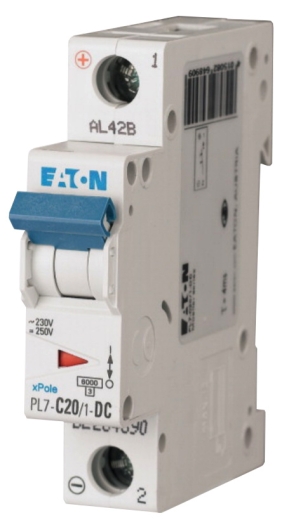 Автоматический выключатель Eaton PL7-C20/1-DC 250В DC 20А C - 1