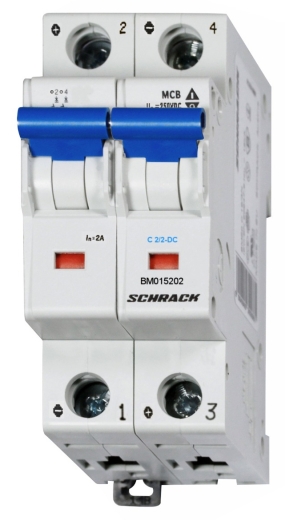 Автоматичний вимикач Schrack Technik BM015202-- 500В DC 2А - 2