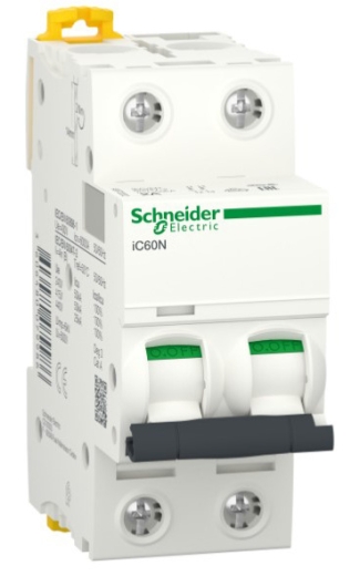 Автоматичний вимикач Schneider Electric A9F74202 iC60N 2P 2A C - 1