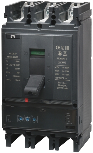 Корпусный автоматический выключатель ETI NBS-E 400/3S 3P 400A 50кА (4673111) - 1