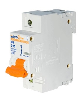 Автоматичний вимикач ECOHOME ECO MB 1p 80A D (ECO070010001) - 4