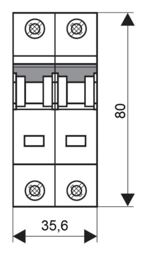 Автоматичний вимикач Schrack BM418216 4,5кА 16А 2P х-ка B - 8