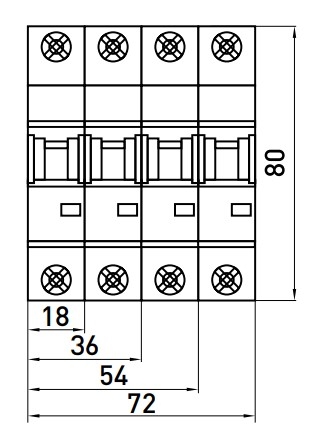 Модульный автоматический выключатель E.Next e.industrial.mcb.100.3.C20 3р 20А C (i0180022) - 2