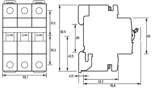 Автоматический выключатель Doepke DLS6i C10-3 - 6