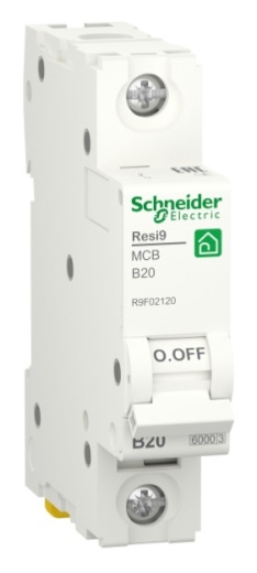Автоматичний вимикач Schneider Electric R9F02120 RESI9 6кА 1P 20A - 1