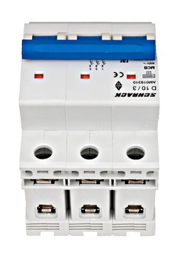 Автоматический выключатель Schrack AM019310 10кА 10А 3P х-ка D - 5