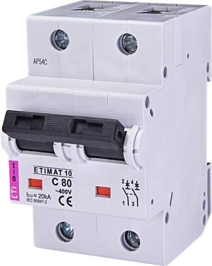 Автоматичний вимикач ETI 002133732 ETIMAT 10 2р C 100А (20 kA) - 1