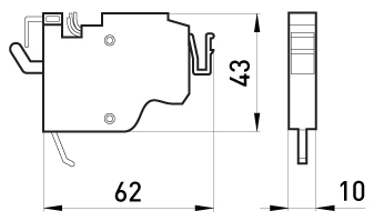 Додатковий контакт E.Next e.industrial.ukm.400-800.F (i0030004) - 2
