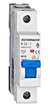 Выключатель автоматический 32А 1P 6кА х-ка B, Schrack - 1