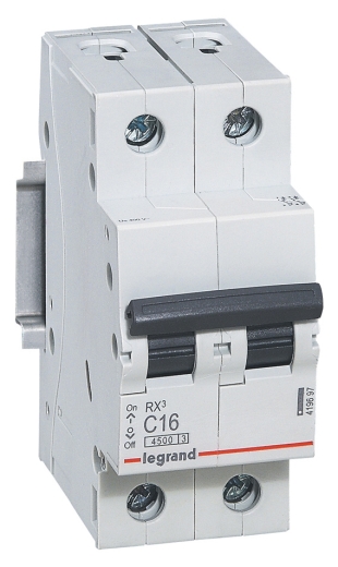 Автомат выключатель RX³ 4,5кА 25А 2п C, Legrand - 1