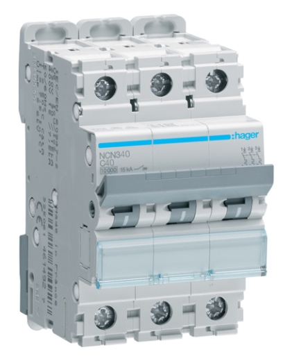 Электроавтомат NCN340 (3р,С,40А) Hager - 1
