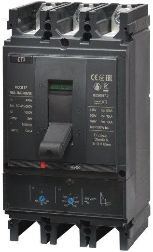 Корпусний автомат ETI NBS-TMD 400/3S 3P 400A 50кА (4673106) - 1