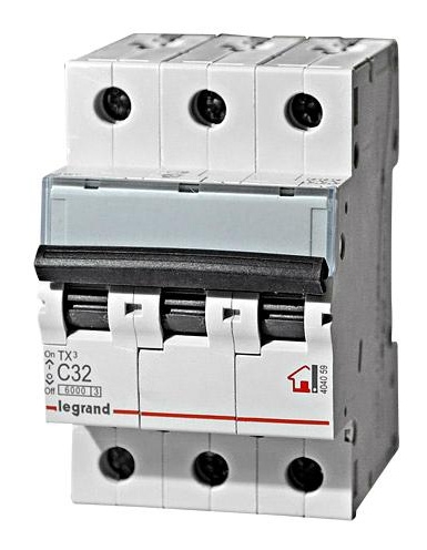 Автомат электрический C 10A 3П 6kA, Legrand - 1