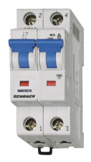 Автоматический выключатель Schrack BM617220ME 6кА 20А 2P х-ка C ME - 1