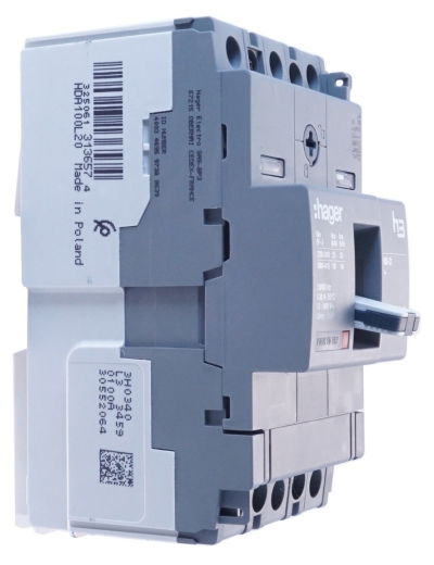 Автомат Hager x160, In=100А, 3п, 18kA - 3