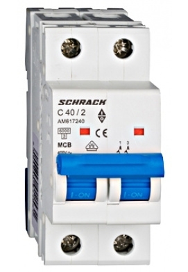 Автомат 40А 2P 6кА С, Schrack Technik - 1