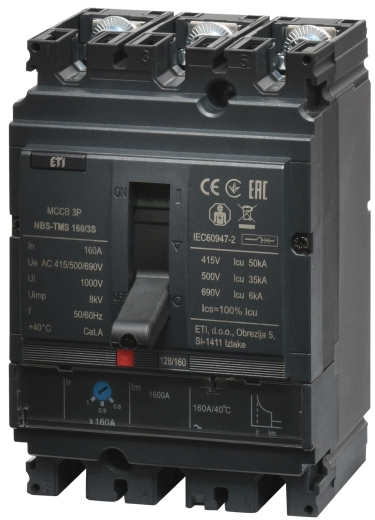 Автоматический выключатель ETI NBS-TMS 100/3L 25A 36кА 3P (4673010) - 1