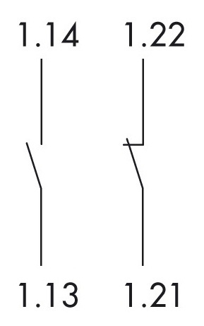 Додатковий контакт Schrack BM900001 1НО+1НЗ для BM/BO/BE - 6