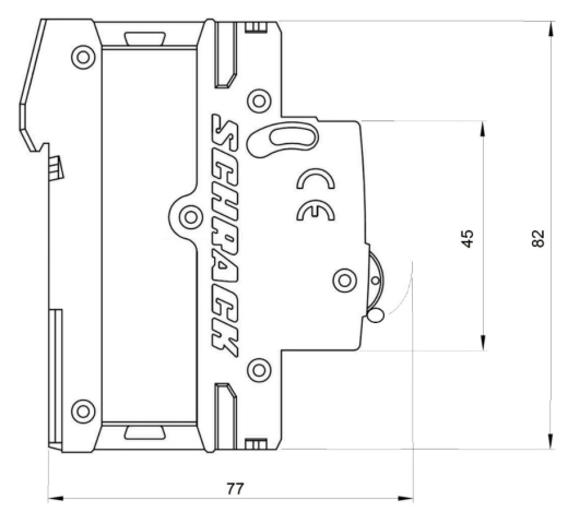Автоматический выключатель Schrack AM617825 6кА 25А 3P+N х-ка C - 9