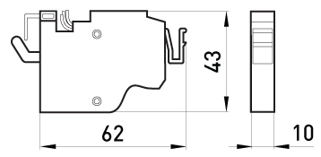 Додатковий контакт E.Next e.industrial.ukm.400-800.B (i0020004) - 2