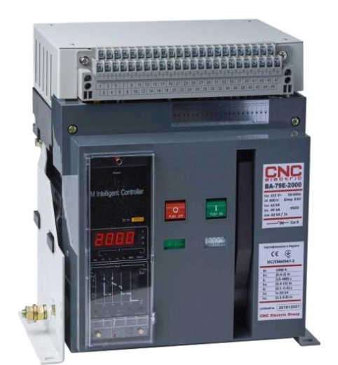 Повітряний автоматичний вимикач CNC BA79E-4000 4000А 3P 415В 100кА з електронним блоком керування (Б00029017) - 1