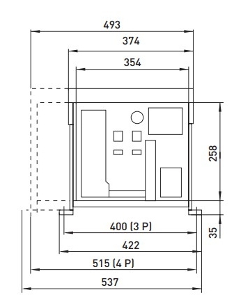 Повітряний автоматичний вимикач E.Next e.industrial.acb.3200F.2500 400В 3Р з мотор-приводом та РН (i081104) - 3