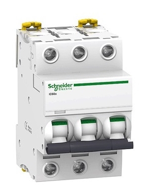 Автоматичний вимикач Schneider Electric iC60N 3P 2A C - 1