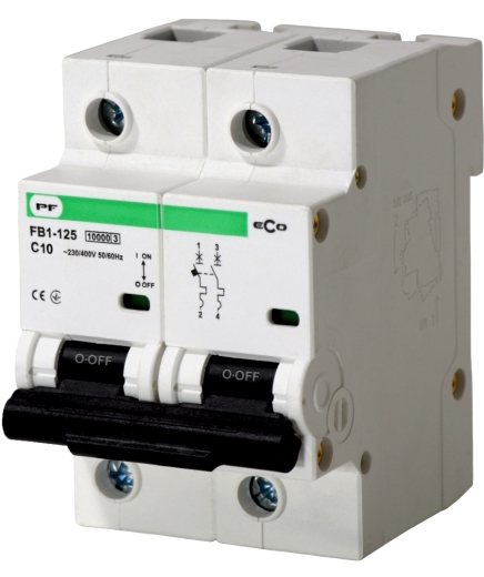 Електро-автомат Promfactor ECO FB1-125 2P C 10A 10кА (FB1C20010) - 1